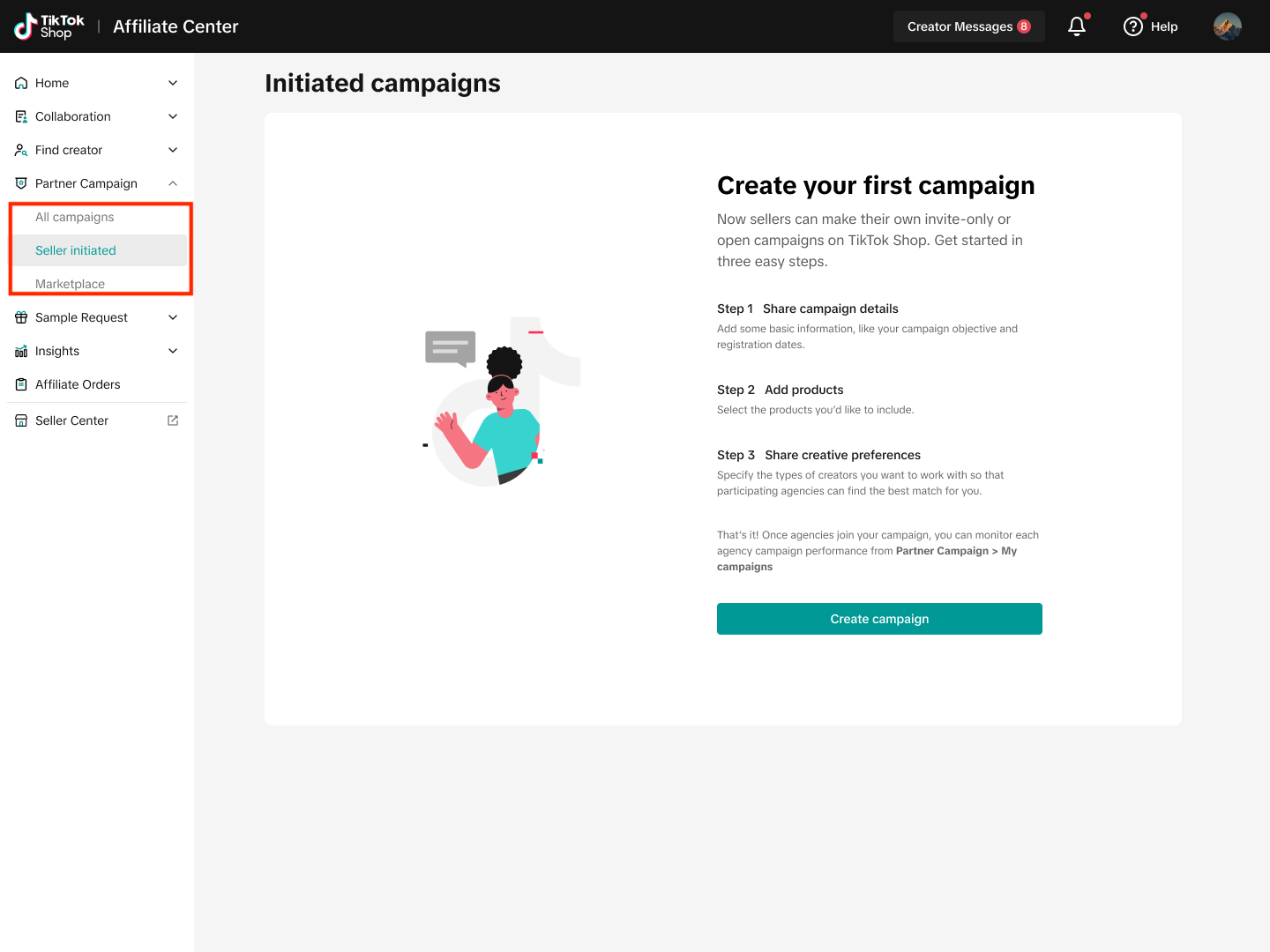 Seller Initiated campaigns
