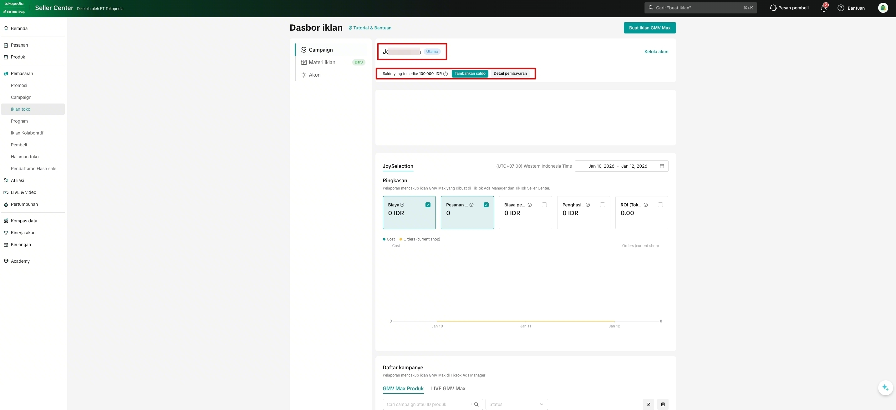 GMV Max TikTok Shop dan Tokopedia