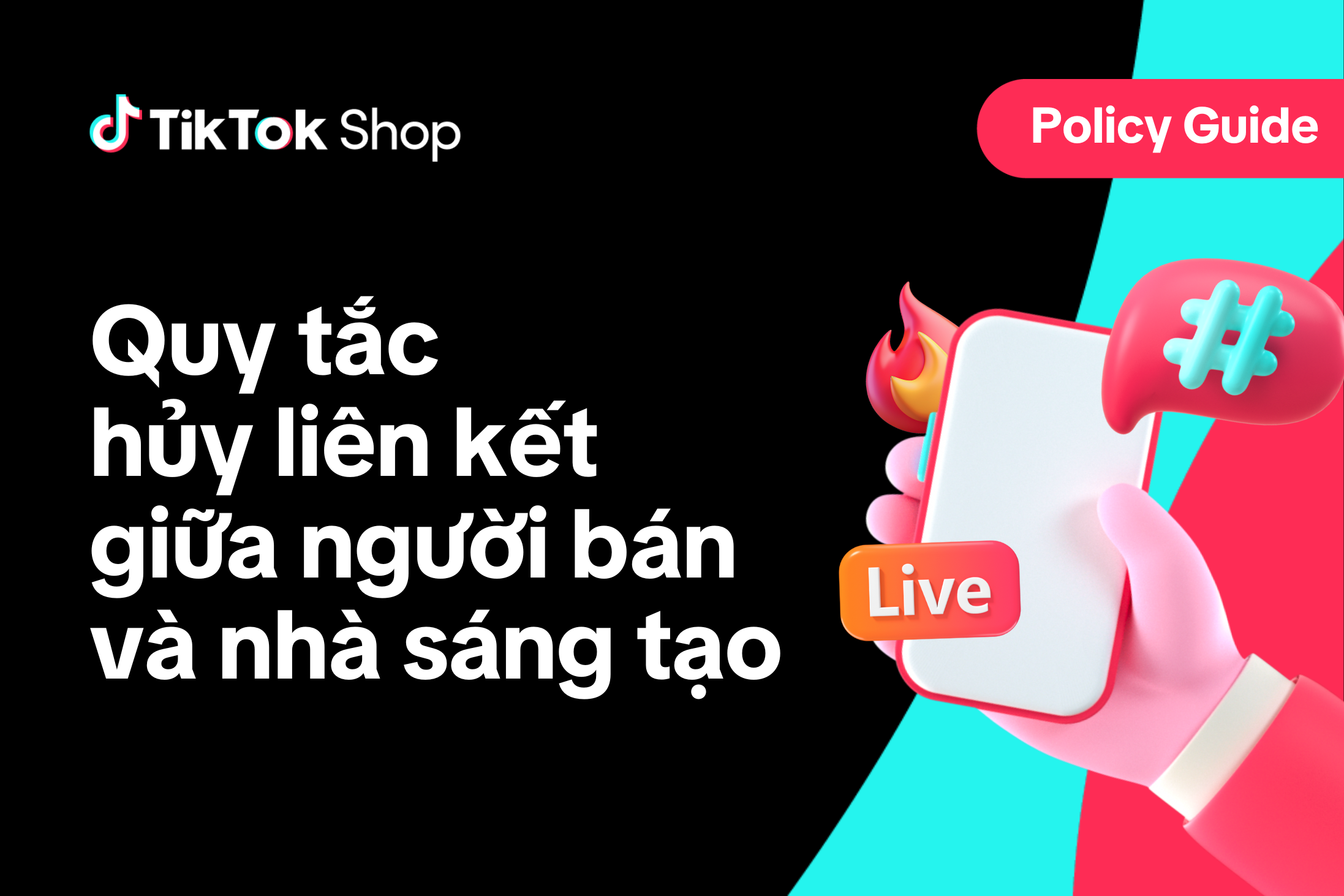 Cập nhật quy tắc hủy liên kết giữa người bán và nhà sáng tạo